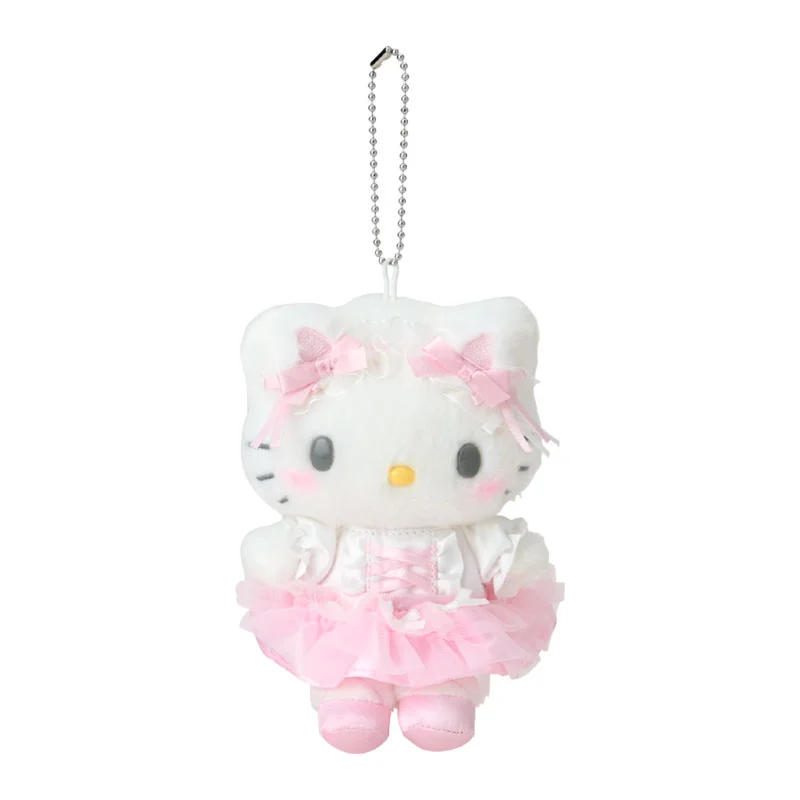 White Cat Ballerina Hello Kitty Mascot