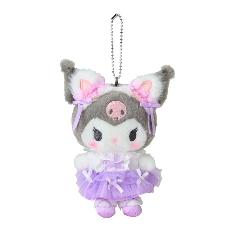 White Cat Ballerina Kuromi Mascot
