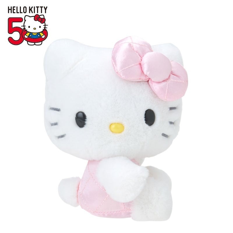 Hello Kitty 50th Anniversary Plush Pink Quilted Ver.