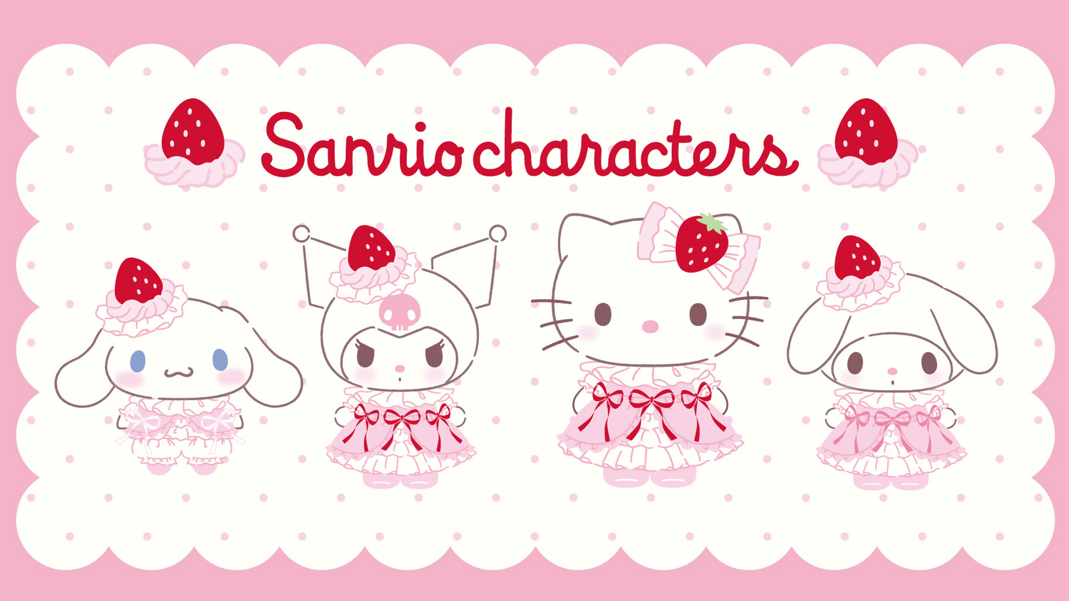 Sanrio Strawberry Whipped Cake