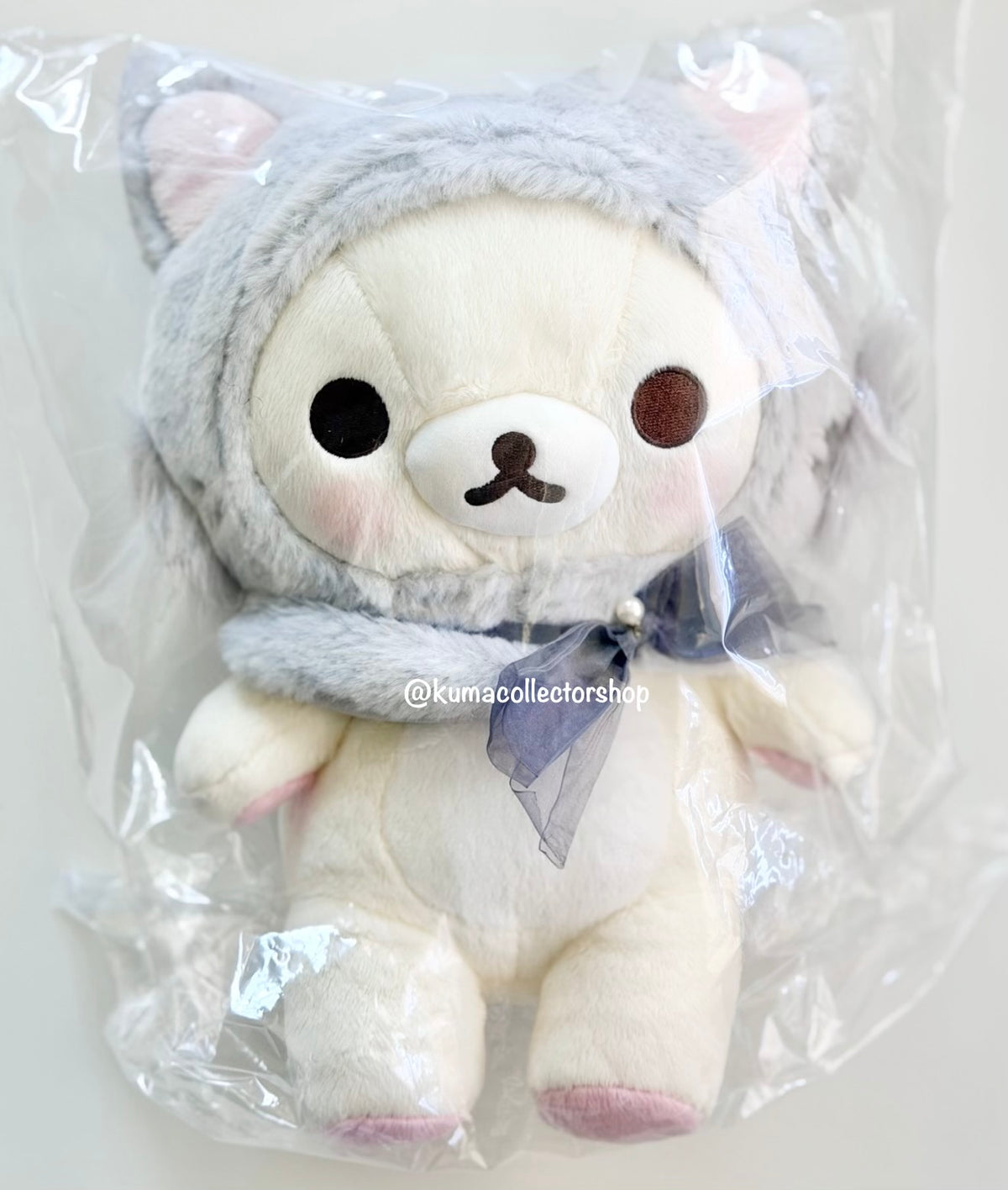 Shipping- NWT Gray Cat Korilakkuma Plush