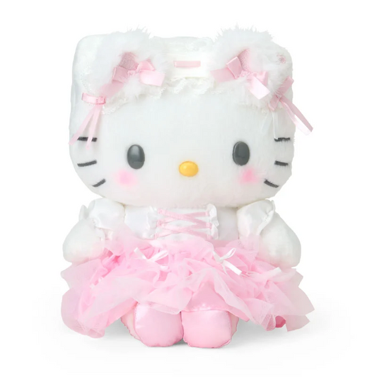 White Cat Ballerina Hello Kitty Plush
