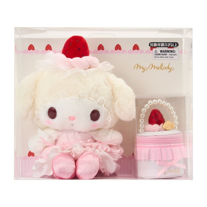 My Melody Strawberry Whipped Cake Plush