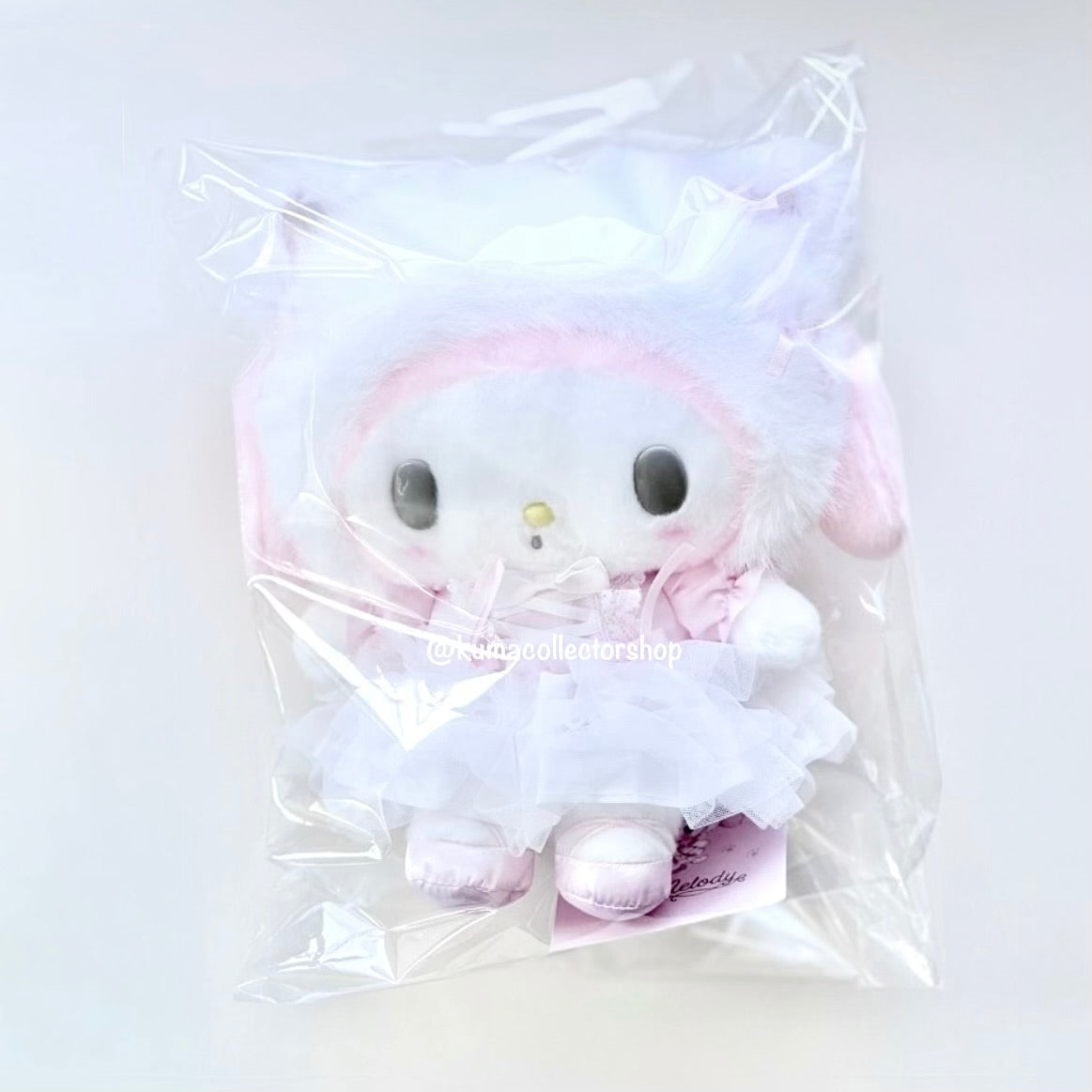 My Melody White Cat Ballerina Plush