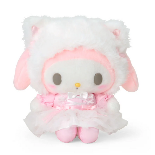 White Cat Ballerina My Melody Plush