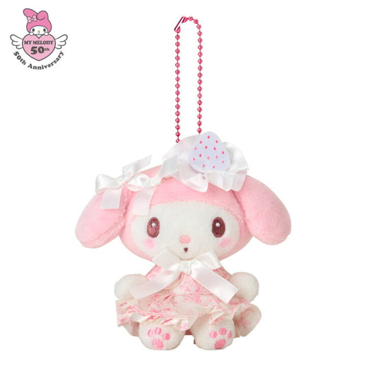 My Melody White Strawberry Ver. Sanrio My Melody 50th Anniversary Mascot