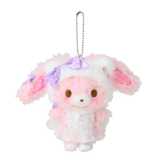 White Cat Ballerina BonBon Ribbon Mascot